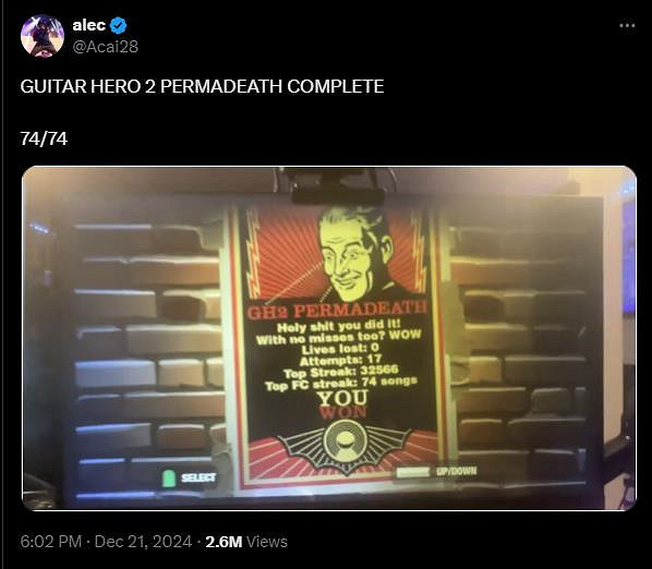 《吉他英雄2》玩家挑戰74曲無誤 8小時奮戰創紀錄 《吉他英雄2》玩家挑戰74曲無誤 8小時奮戰創紀錄