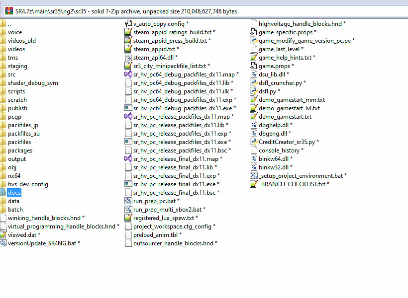 《黑街聖徒4》程式原始碼慘遭泄露：泄露檔案高達210GB！