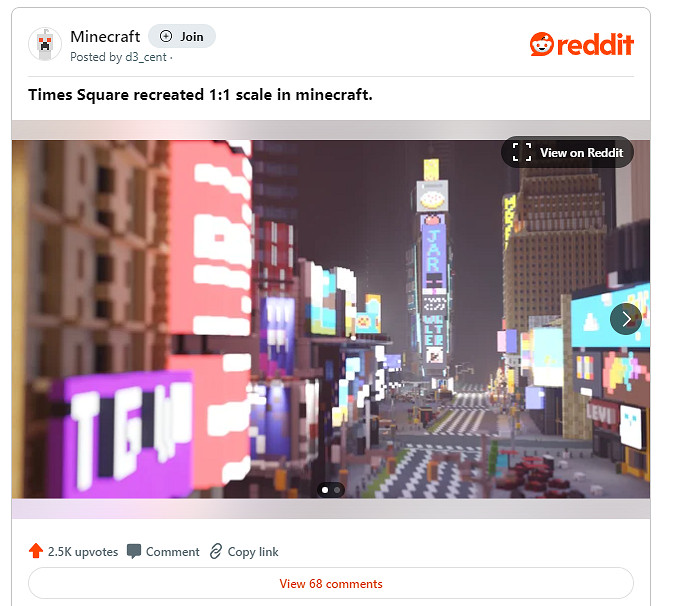 《當個創世神麥塊》玩家團隊新奇觀進展 將建原比例紐約城 《當個創世神麥塊》玩家團隊新奇觀進展 將建原比例紐約城