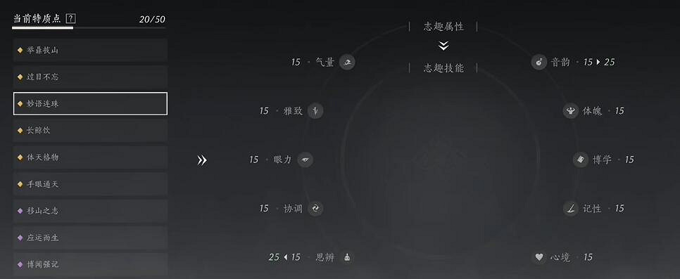 《燕雲十六聲》誌趣加點推薦 《燕雲十六聲》誌趣加點推薦