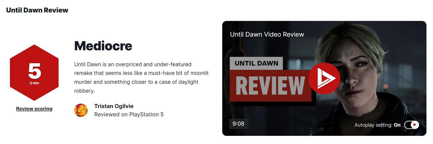 曝索尼兩款即時服務遊戲被取消 專注開發《直到黎明2》