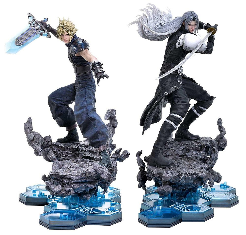 《最終幻想7重生》克勞德與薩菲羅斯豪華模型正式預購