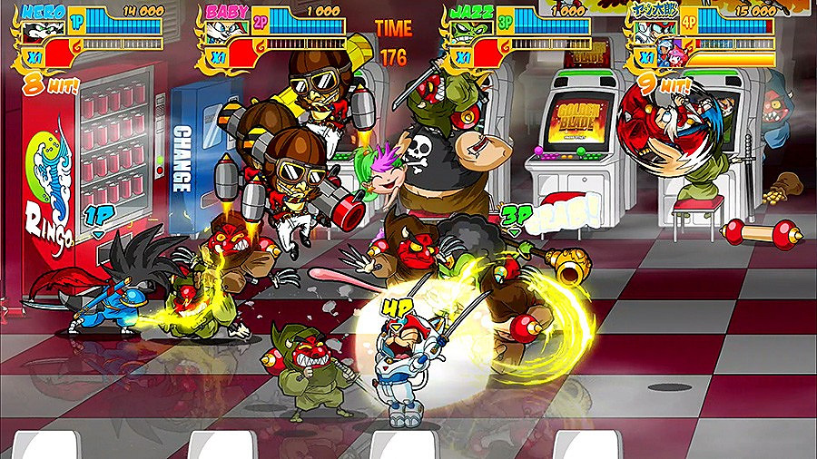 《柔術小隊》街機版新增忍者貓角色 《柔術小隊》街機版新增忍者貓角色