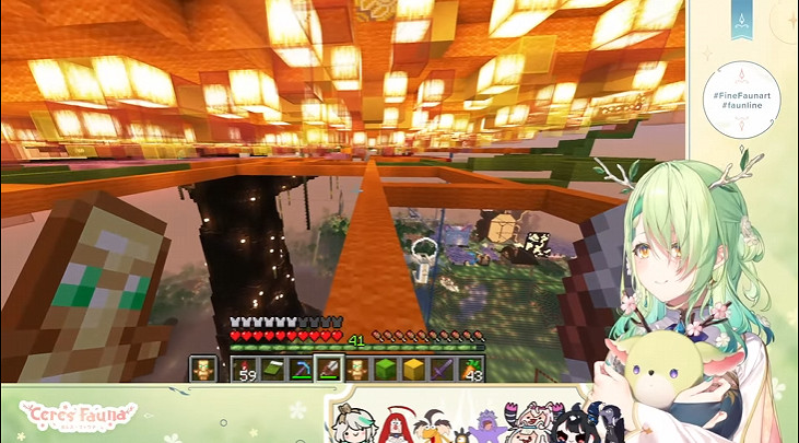 hololive《Minecraft》世界樹終於完成 共耗時665天 hololive《Minecraft》世界樹終於完成 共耗時665天