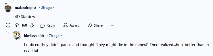 壞了這是真熊!外國玩家玩《星露谷》時遭遇棕熊串門！