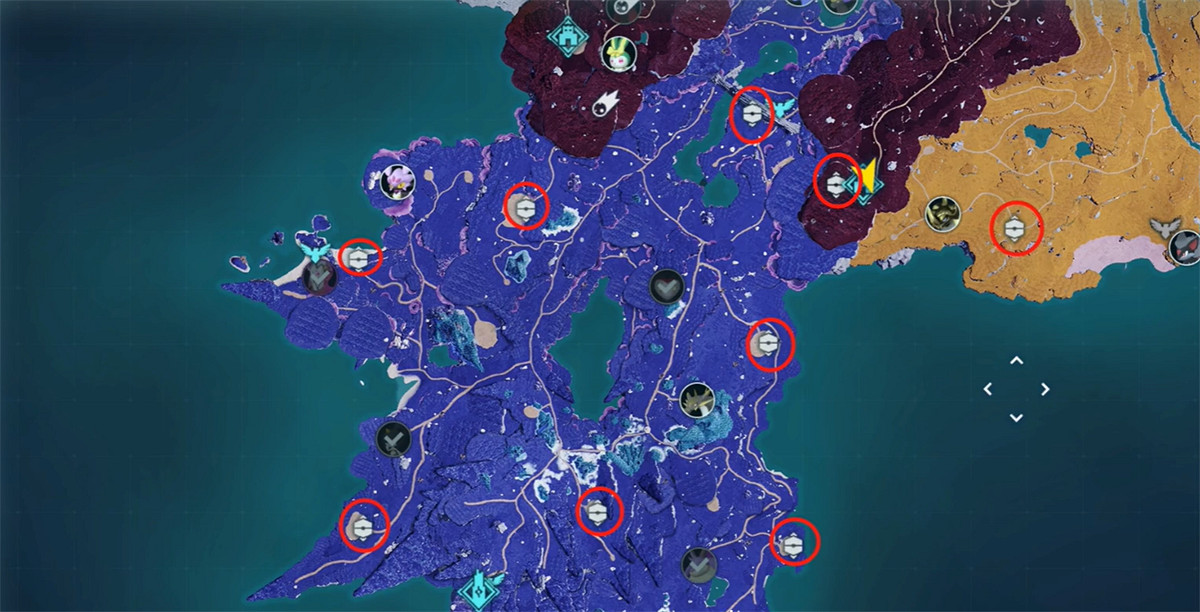 《幻獸帕魯》防空導彈坐標 《幻獸帕魯》防空導彈坐標