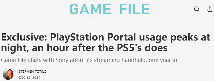 官方公布PS串流掌機玩家高峰時段 比起PS5晚1小時 官方公布PS串流掌機玩家高峰時段 比起PS5晚1小時