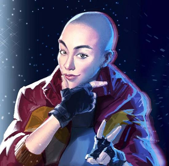 頑皮狗繪製《星際:異端先知》女主插畫 神似光頭強! 頑皮狗繪製《星際:異端先知》女主插畫 神似光頭強!