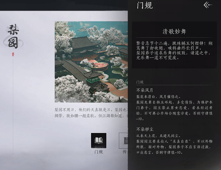 《燕雲十六聲》梨園技能介紹