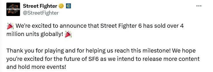 《快打旋風6》最新銷量介紹2024 《快打旋風6》最新銷量介紹2024