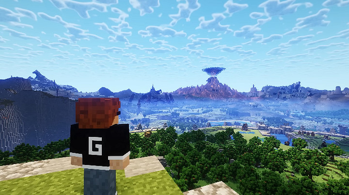 當個創世神麥塊大神超還原《曠野之息》海拉魯大陸 他還免費！