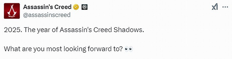 育碧稱《刺客教條：影》備受期待 或引領系列新紀元