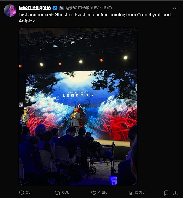 索尼《對馬島之魂》將改編為動畫!由Aniplex執掌製作! 索尼《對馬島之魂》將改編為動畫!由Aniplex執掌製作!