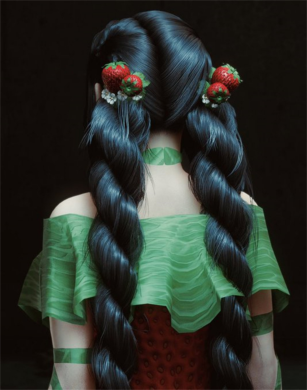 《最終幻想7》草莓味的&quot;蒂法&quot;渲染圖：香甜可口誘人！