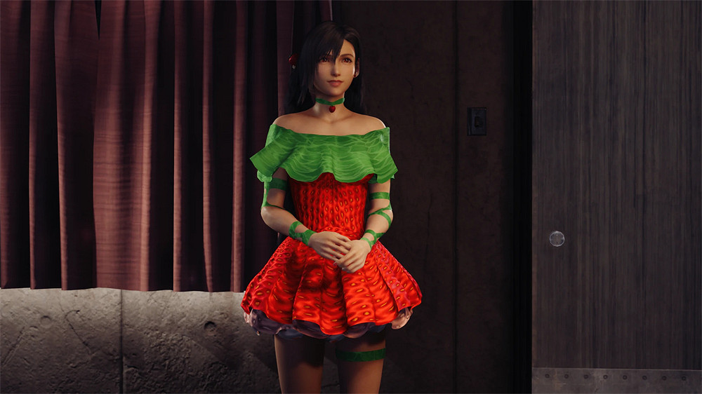 《最終幻想7》草莓味的&quot;蒂法&quot;渲染圖：香甜可口誘人！