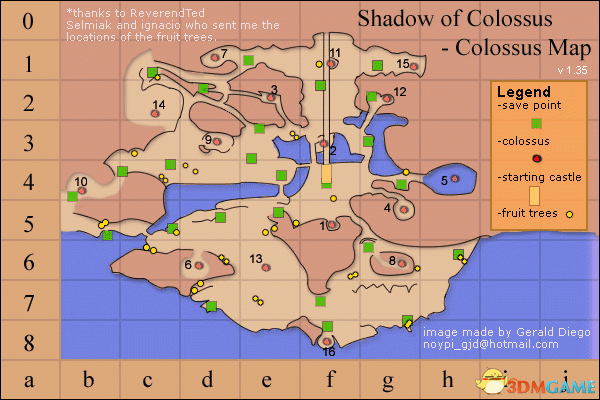 旺達與巨像資源分布地圖 旺達巨像蜥蜴位置一覽 旺達與巨像資源分布地圖 旺達巨像蜥蜴位置一覽