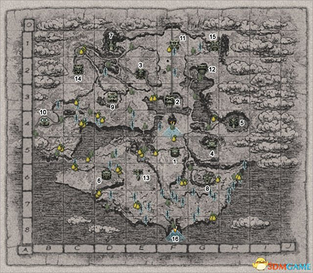 旺達與巨像資源分布地圖 旺達巨像蜥蜴位置一覽 旺達與巨像資源分布地圖 旺達巨像蜥蜴位置一覽