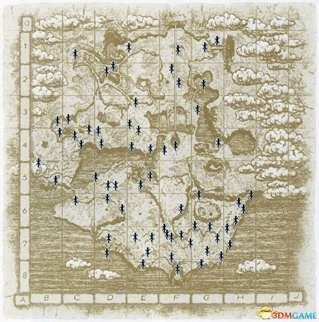 旺達與巨像資源分布地圖 旺達巨像蜥蜴位置一覽 旺達與巨像資源分布地圖 旺達巨像蜥蜴位置一覽