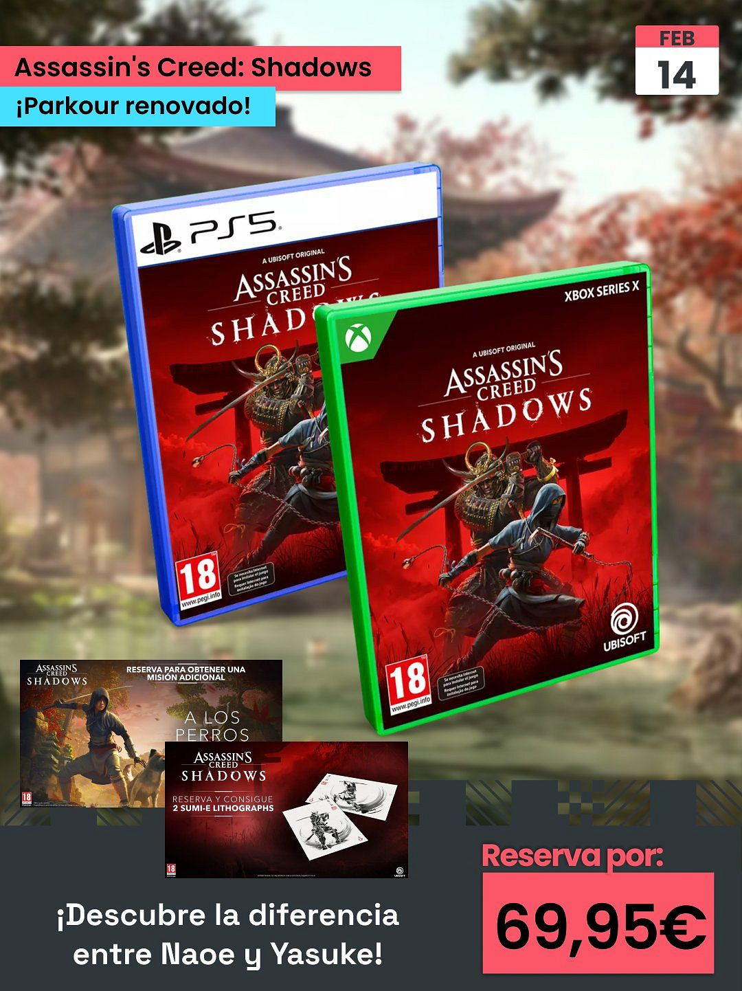 《刺客教條:影》正在逐步恢複預購!2月14日正式發售 《刺客教條:影》正在逐步恢複預購!2月14日正式發售