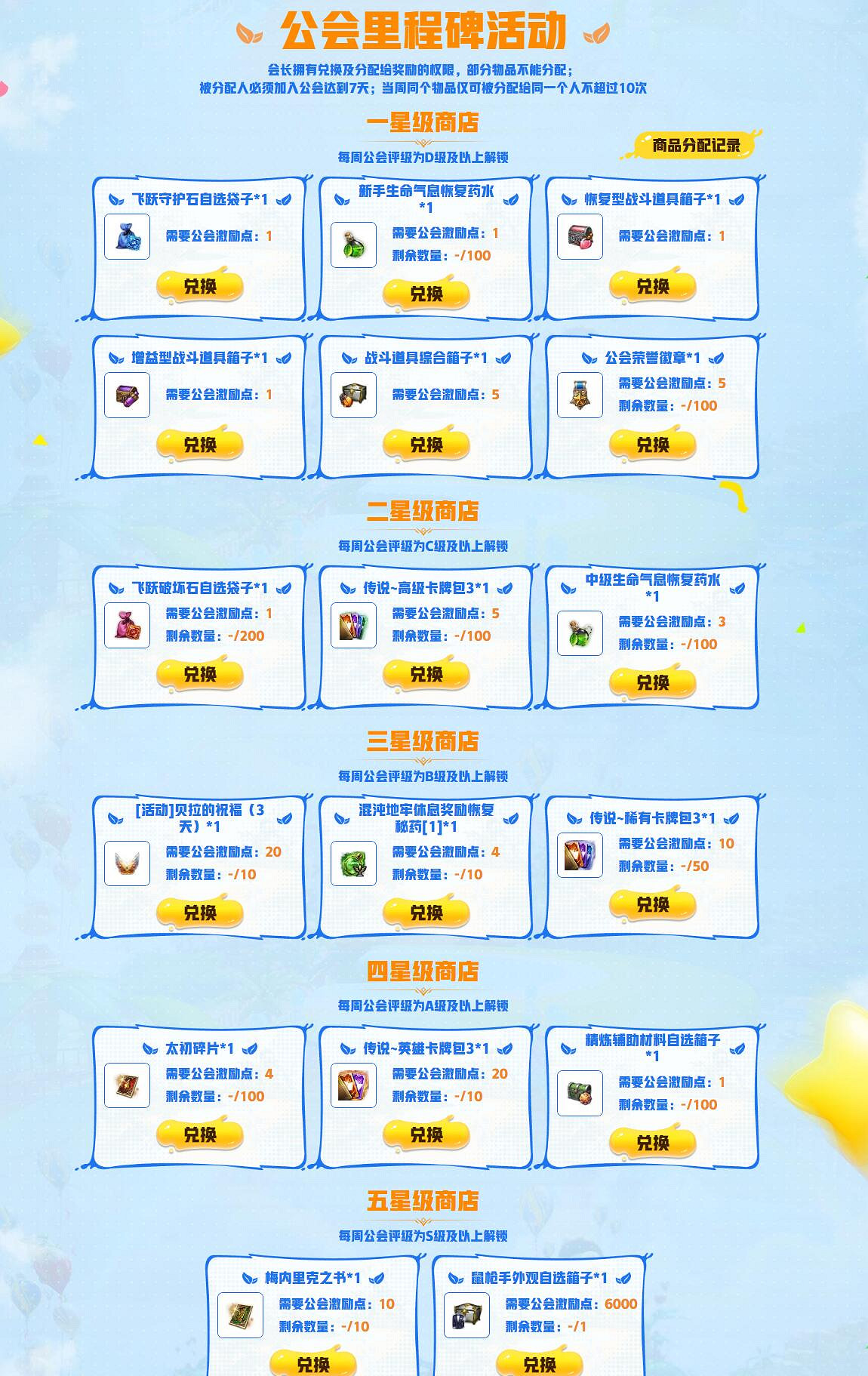 《命運方舟》星級公會活動介紹