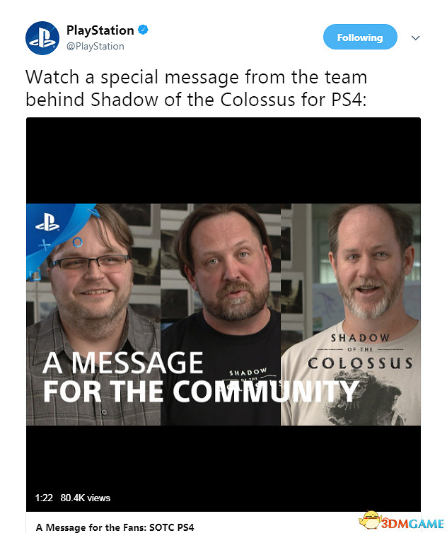 傾注靈魂《旺達與巨像》重製版背後大佬感謝玩家 傾注靈魂《旺達與巨像》重製版背後大佬感謝玩家