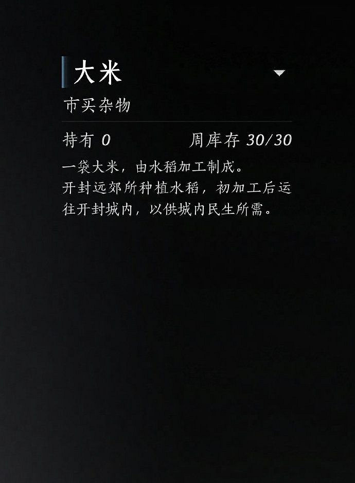 《燕雲十六聲》大米是小麥還是水稻介紹