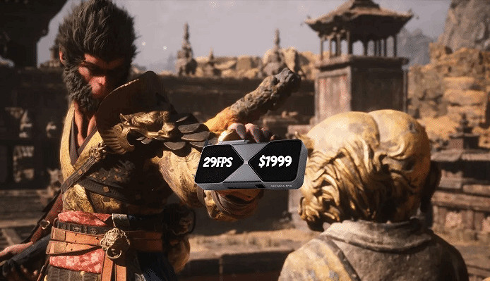 《黑神話:悟空》RTX 5090測試:4K原生僅有29FPS! 《黑神話:悟空》RTX 5090測試:4K原生僅有29FPS!