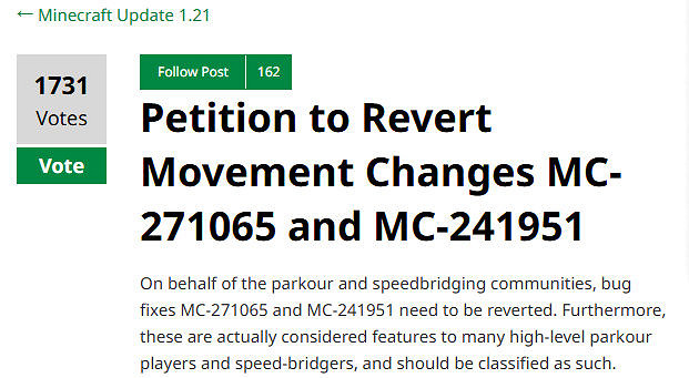 《當個創世神麥塊》熱修更新 玩家聯名請願回滾經典老BUG修復 《當個創世神麥塊》熱修更新 玩家聯名請願回滾經典老BUG修復