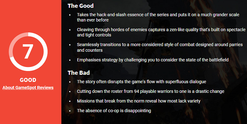 《真三國無雙:起源》GS 7分:戰鬥宏大 但劇情臃腫! 《真三國無雙:起源》GS 7分:戰鬥宏大 但劇情臃腫!