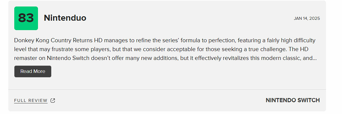 《大金剛國度》M站77分：畫面關卡出色 但缺乏創意！