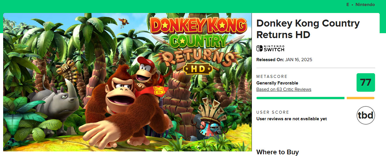 《大金剛國度》M站77分：畫面關卡出色 但缺乏創意！