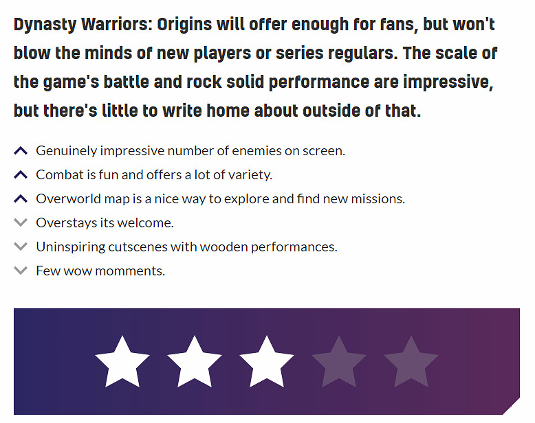 《真三國無雙:起源》VGC 3/5分:很少有驚歎的時刻! 《真三國無雙:起源》VGC 3/5分:很少有驚歎的時刻!