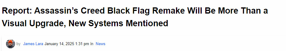 曝《刺客教條4》重製版會有重大改進！或在11月發售