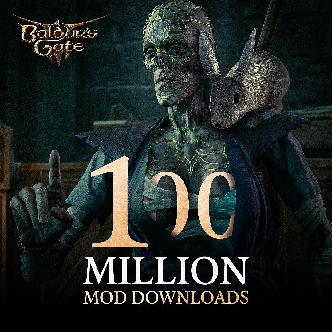 《柏德之門3》Mod下載量突破1億!新的里程碑 《柏德之門3》Mod下載量突破1億!新的里程碑