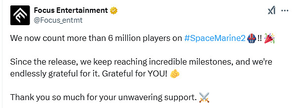 熱度不減!《戰鎚40K:星際戰士》玩家數突破600萬人 熱度不減!《戰鎚40K:星際戰士》玩家數突破600萬人