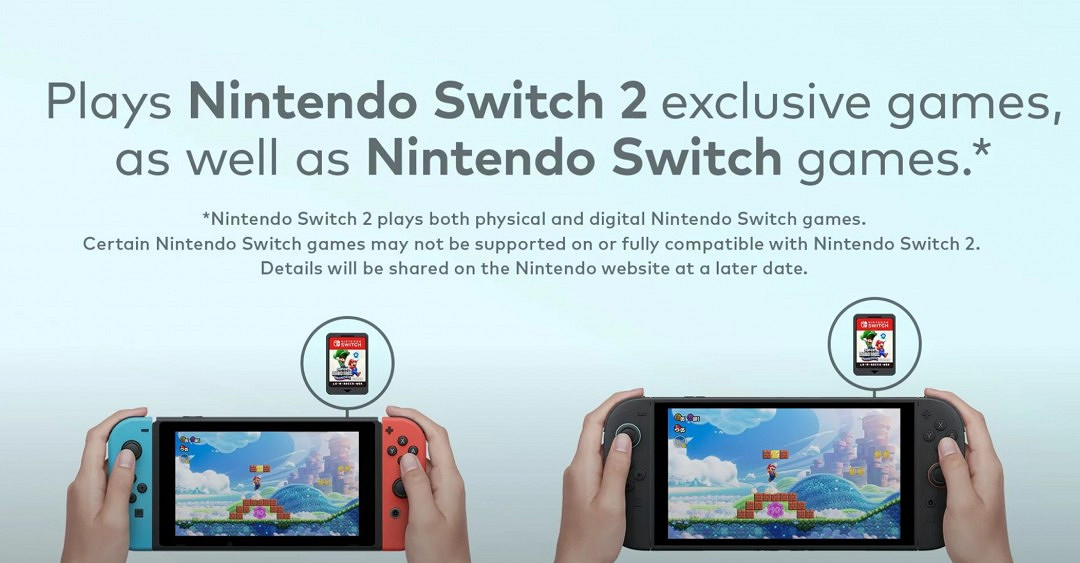 任天堂警告:部分Switch遊戲不相容Switch 2主機 任天堂警告:部分Switch遊戲不相容Switch 2主機