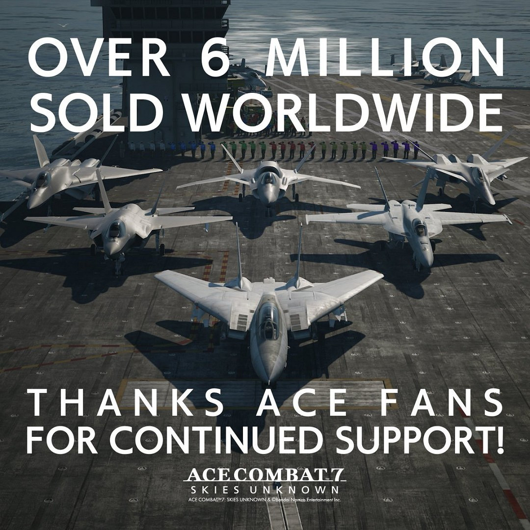 萬代：《空戰奇兵7：未知空域》總銷量突破600萬