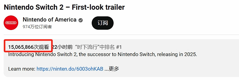Switch2預告播放量破兩千萬!玩家:24人馬車太刺激! Switch2預告播放量破兩千萬!玩家:24人馬車太刺激!