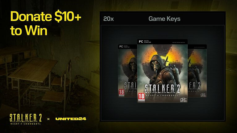 《潛行者2》開發商發起募捐 捐贈十美元就可以抽獎！