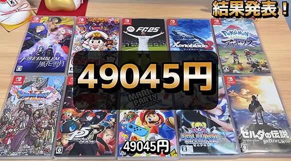 不算大冤種 日本玩家展示斥資5萬二手Switch遊戲福袋