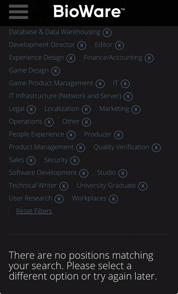 真要倒閉了?《闇龍紀元4》開發商BioWare已不再招人 真要倒閉了?《闇龍紀元4》開發商BioWare已不再招人