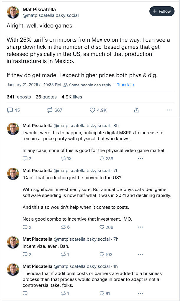 分析稱川普對墨西哥的關稅 會導致遊戲價格上漲 分析稱川普對墨西哥的關稅 會導致遊戲價格上漲