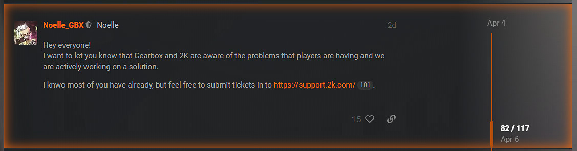 《邊緣禁地：年度版》存在網路問題 官方稱正在解決