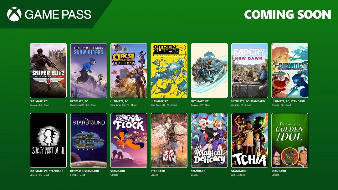 2025年1月下旬 Xbox Game Pass (XGP) 新增遊戲公布 包含多款首日遊戲 2025年1月下旬 Xbox Game Pass (XGP) 新增遊戲公布 包含多款首日遊戲