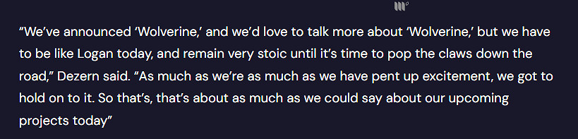 《漫威金剛狼》新進展 失眠組:要耐心等待時機成熟 《漫威金剛狼》新進展 失眠組:要耐心等待時機成熟