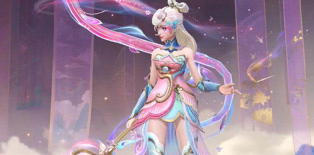 英雄聯盟手遊拉克絲桃映暖春灼灼芳菲皮膚特效展示