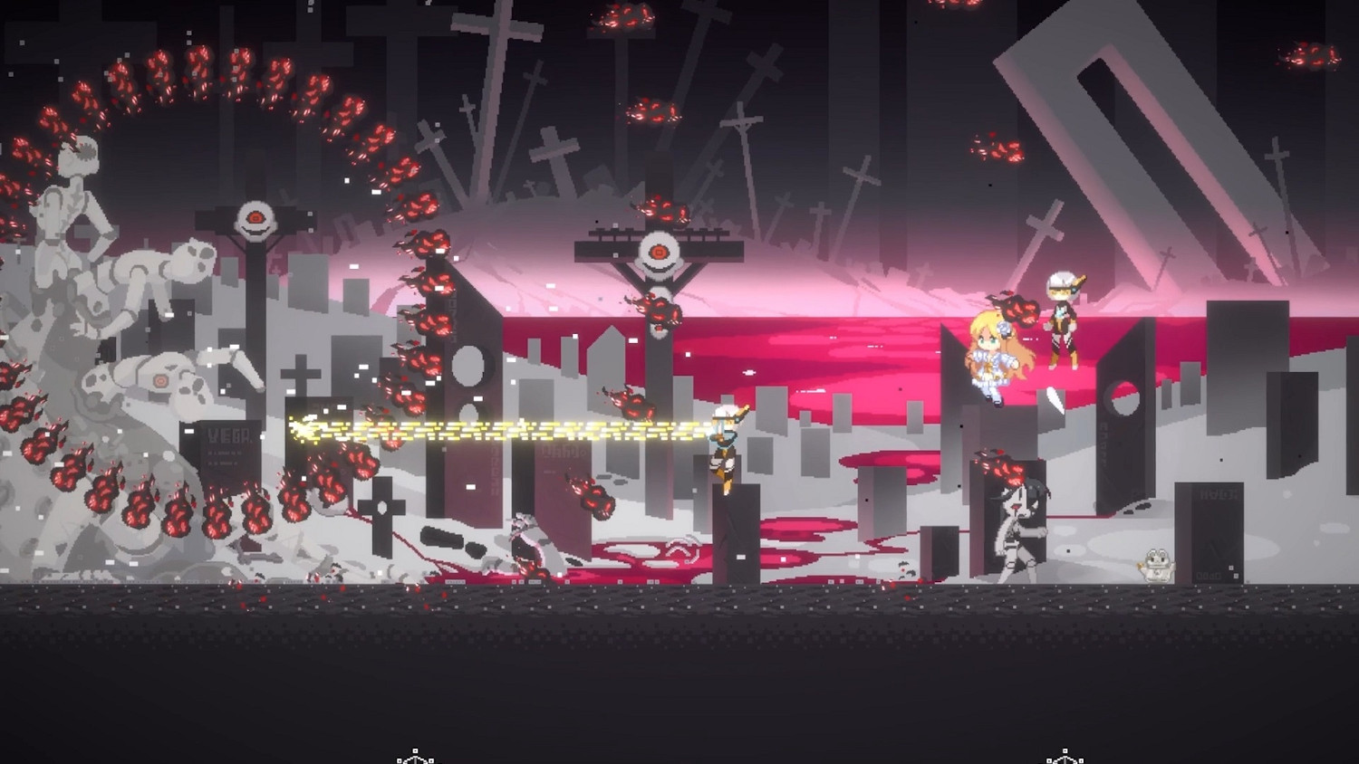 美少女在月球戰鬥！像素橫板Roguelike 遊戲《新月紀元》現已發售