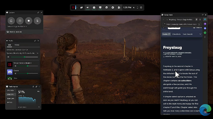 Edge瀏覽器新增遊戲小幫手 玩家在遊戲中能隨時找攻略