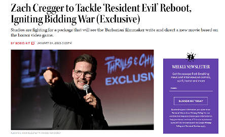 惡靈古堡新真人電影或已在重啟 回歸遊戲恐怖基調