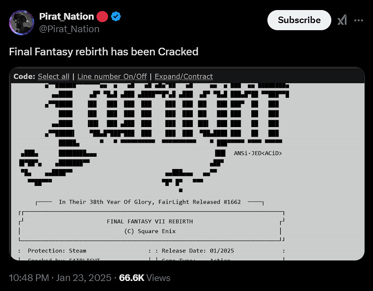 早報：《光與影》開啟預購 《FF7重生》無D加密